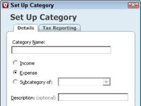 Comment ajouter une liste de Quicken 2012 catégorie