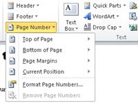 Photographie - Comment ajouter un numéro de page automatique à un mot 2010 Document