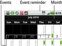 Comment ajouter un événement au calendrier droid x