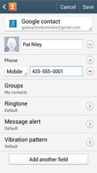 Comment ajouter des contacts à partir de textes avec Galaxy S 4