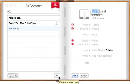 Photographie - Comment ajouter des contacts à votre carnet d'adresses dans Mac OS X Lion