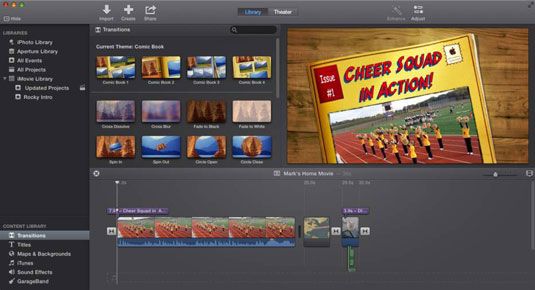 Photographie - Comment ajouter des transitions de films sur votre MacBook dans iMovie