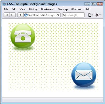 Photographie - Comment ajouter plusieurs images de fond et de faire pivoter des objets avec CSS3