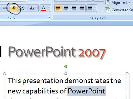 Photographie - Comment ajouter des ombres ou graver votre texte dans PowerPoint 2007