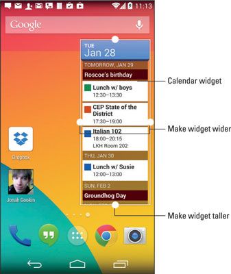 Photographie - Comment ajouter des widgets à l'écran d'accueil du téléphone Android