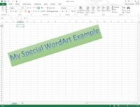 Comment ajouter wordart dans Excel 2,013