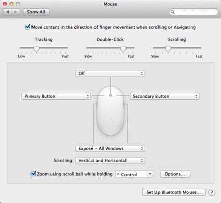 Photographie - Comment régler les paramètres de la souris dans Mac OS X Lion
