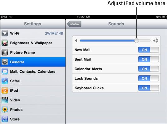 Photographie - Comment ajuster les sons sur votre iPad