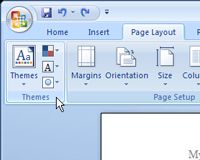 Comment appliquer un thème à un document Word 2007