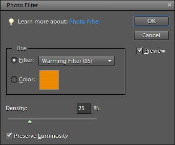 Ajouter des filtres aux images avec la boîte de dialogue Filtre photo.