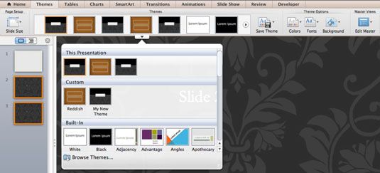 Photographie - Comment appliquer des thèmes dans Office 2011 pour Mac