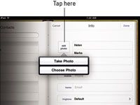 Comment assigner une photo à un contact sur votre iPad