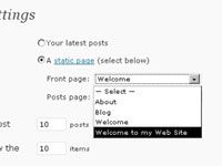 Comment attribuer une page statique que la première page dans WordPress