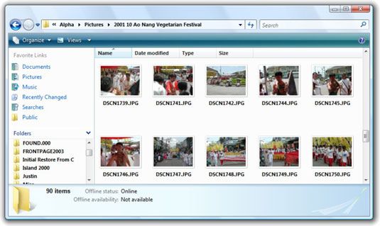 Photographie - Comment affecter un template à un dossier dans Windows Vista