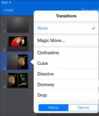 Comment construire des transitions dans Keynote pour iPad