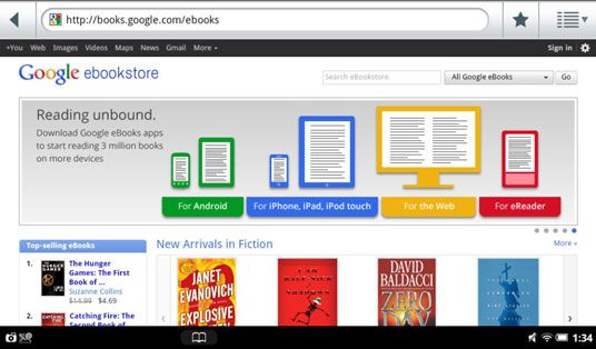 Photographie - Comment acheter des livres de Google eBookstore pour tablette coin
