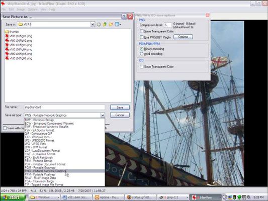 Photographie - Comment changer les formats d'image avec IrfanView pour HTML5 et CSS3 programmation