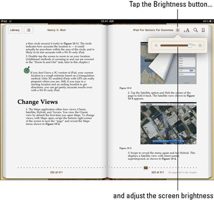 Photographie - Comment changer la taille de la luminosité et de la police sur l'application iBook