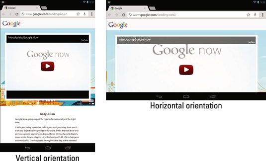 Photographie - Comment changer l'orientation Nexus 7 de l'écran