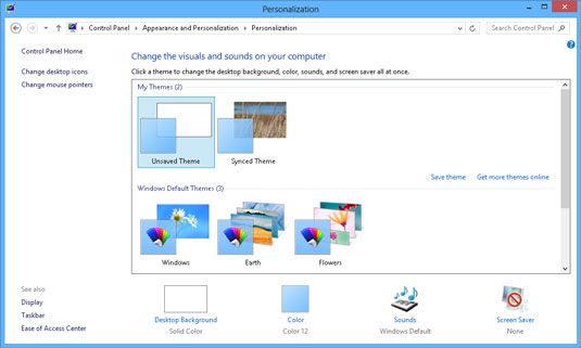 Photographie - Comment changer le thème dans Windows 8