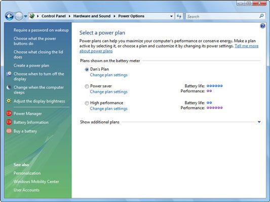 Utilisez l'onglet Modes de gestion de l'alimentation dans Windows XP pour économiser l'énergie.