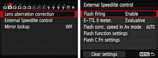 Photographie - Comment contrôler le flash Speedlite externe sur votre EOS 6d canon