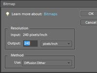 Comment convertir les images en mode bitmap dans Photoshop Elements 9