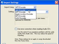 Comment convertir des chansons dans un format différent de l'encodeur dans iTunes