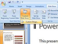 Comment créer un diaporama personnalisé dans PowerPoint 2007