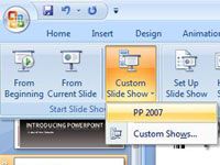 Comment créer un diaporama personnalisé dans PowerPoint 2007