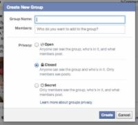 Comment créer un groupe facebook