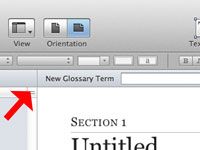 Comment créer un glossaire dans iBooks Author
