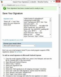 Comment créer une signature électronique linkedin