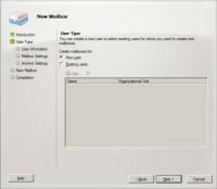 Comment créer une boîte aux lettres réseau Exchange Server 2010