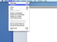 Comment créer un nouveau site de iWeb sous Mac OS X Snow Leopard