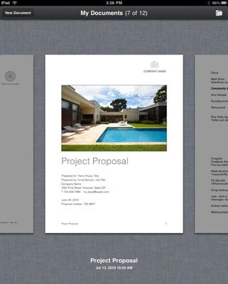 Photographie - Comment créer un nouveau document iWork sur votre iPad