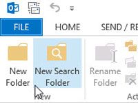 Comment créer un nouveau dossier dans Outlook 2013