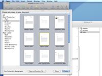 Comment créer un nouveau document des pages dans Mac Snow Leopard
