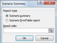 Comment créer un rapport de synthèse de scénario dans Excel 2010