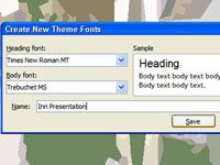 Comment créer une police de thème dans PowerPoint 2007