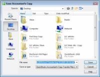 Comment créer un comptable's copy of your quickbooks 2010 data file