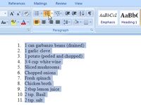 Comment créer automatiquement des listes à puces dans Word 2007