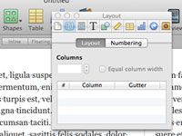 Comment créer des colonnes dans iBooks Author