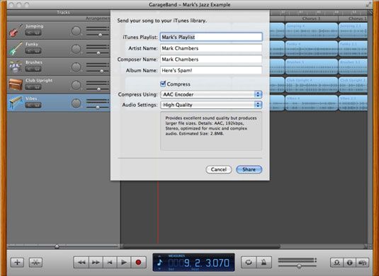 Photographie - Comment créer mp3, les fichiers AAC et sonneries avec GarageBand sur MacBook
