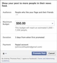 Comment créer des postes promus à commercialiser sur facebook