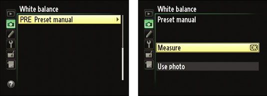 Photographie - Comment créer blancs préréglages de balance sur un Nikon D5100