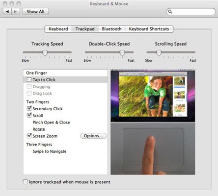 Photographie - Comment personnaliser le trackpad d'un ordinateur portable mac