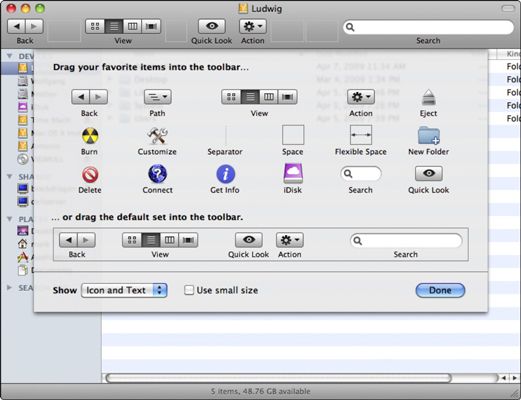 Photographie - Comment personnaliser la barre d'outils sous Mac OS X Snow Leopard