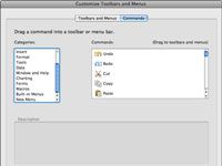 Photographie - Comment personnaliser les barres d'outils et les menus dans Office 2008 pour Mac