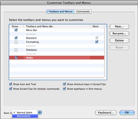 Photographie - Comment personnaliser les barres d'outils dans Office 2011 pour Mac